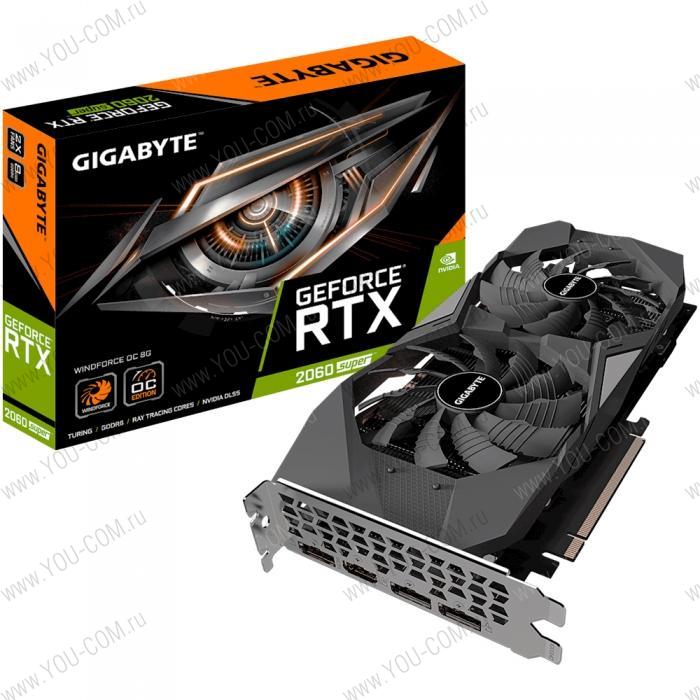 RTX2060SUPER WINDFORCE OC 8GB GDDR6 256bit HDMI 3xDP GV-N206SWF2OC-8GD RTL {10} (304942)