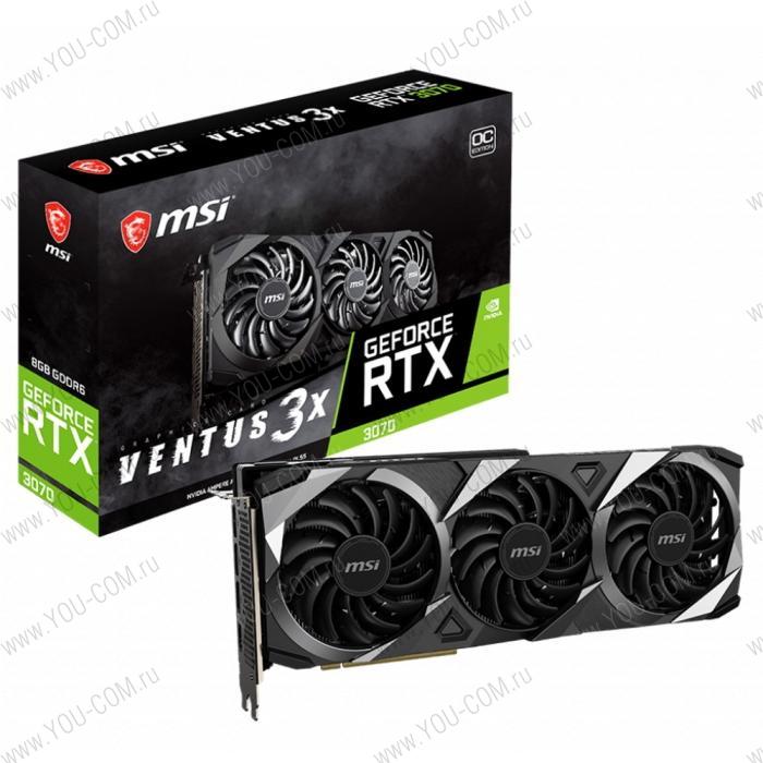 Видеокарта MSI RTX 3070 VENTUS 3X OC 8G LHR RU