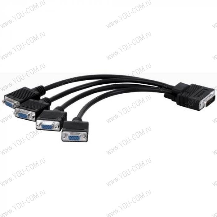 Кабель интерфейсный Matrox (CAB-L60-4XAF) Quad analog upgrade cable (Кабель для апгрейда 3-х портовой карты в 4-х портовую)