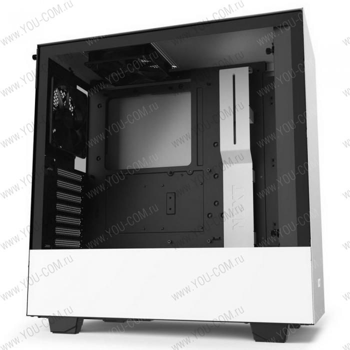 H511 CA-H511B-W1 Compact Mid Tower Black/White Chassis with 2x 120mm Aer F Case Fans  (695393)