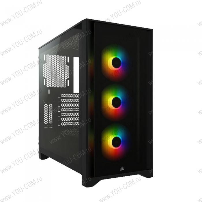 iCUE 4000X RGB CC-9011204-WW  Tempered Glass Mid-Tower, Black (626633)