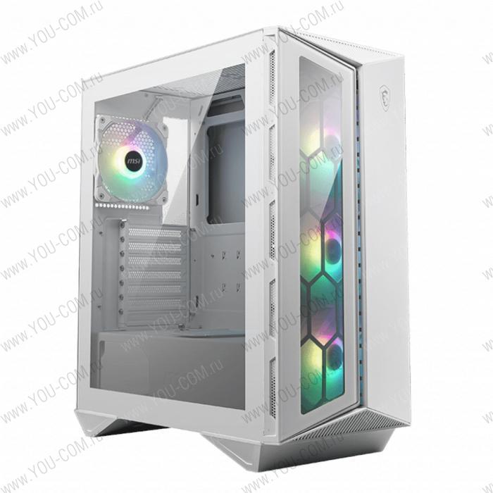 MPG GUNGNIR 110R WHITE 2xUSB 3.0, 1xType C, 4x120mm ARGB Fan, Tempered Glass Window, Brown Box