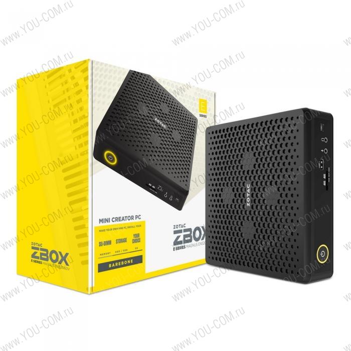 ZBOX EN52060V ZOTAC ZBOX EN52060V-BE, Barebone, NVIDIA RTX2060, Intel i5-9300H, 2x DDR4 SODIMM slots, M2 SSD slot, 2.5" SATAIII BAY, WIFI, BT, 2.5G LAN, GLAN, EU+UK PLUG RTL {2}