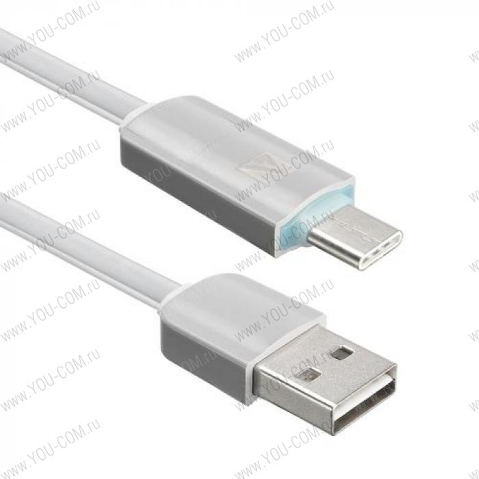 USB кабель ACD-Multi USB-C / MicroUSB ~ USB-A 2в1, TPE, 1м, серый (ACD-U914-CMA)