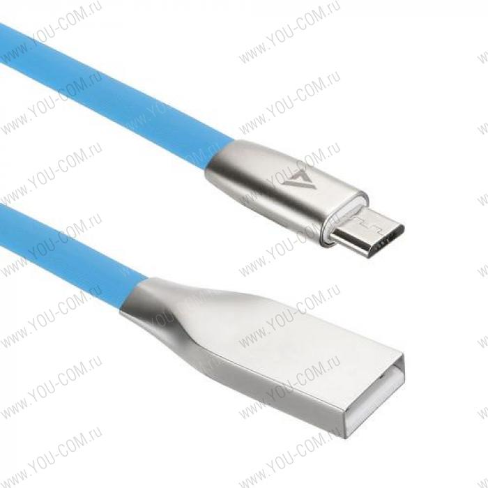 USB кабель ACD-Infinity MicroUSB ~ USB-A TPE, 1.2м, синий (ACD-U922-M1L)