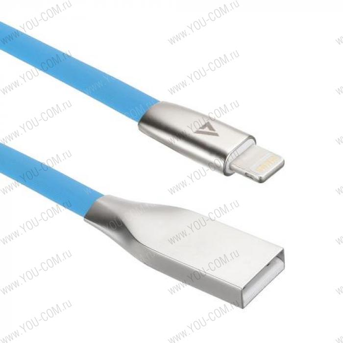 USB кабель ACD-Infinity Lightning ~ USB-A TPE, 1.2м, синий (ACD-U922-P5L)