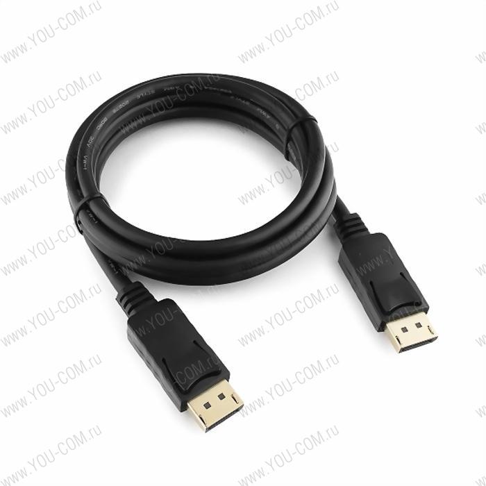 Кабель DisplayPort Cablexpert CC-DP2-10 v1.2, 3м, 20M/20M, черный, экран, пакет RTL {100}