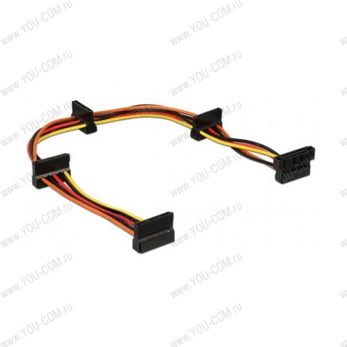 Кабель питания SATA Cablexpert CC-SATAMF-03 4x15pin(M)/15pin(F), 40см (095563)