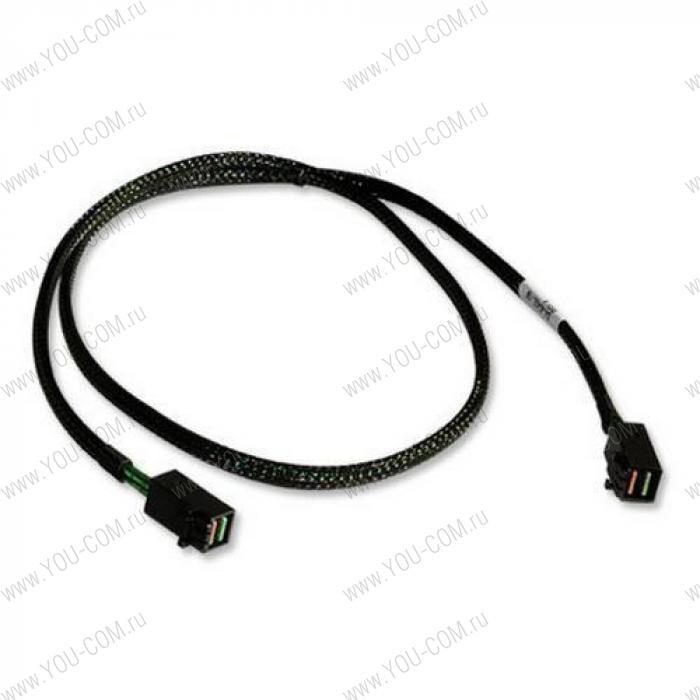 Кабель ACD-SFF8643-08M INT, SFF8643-SFF8643 ( HDmSAS -to- HDmSAS internal cable, w/SideBand), 75cm (аналог LSI00404, LSI00403, 2282200-R) (6705047-75)