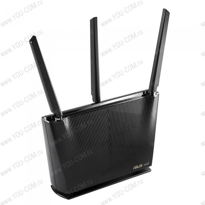 RT-AX68U Dual-band WiFi 6 Router 1802Mbps(5GHz)+861Mbps(2.4GHz) EU/13/P_EU BLACK RTL {5}