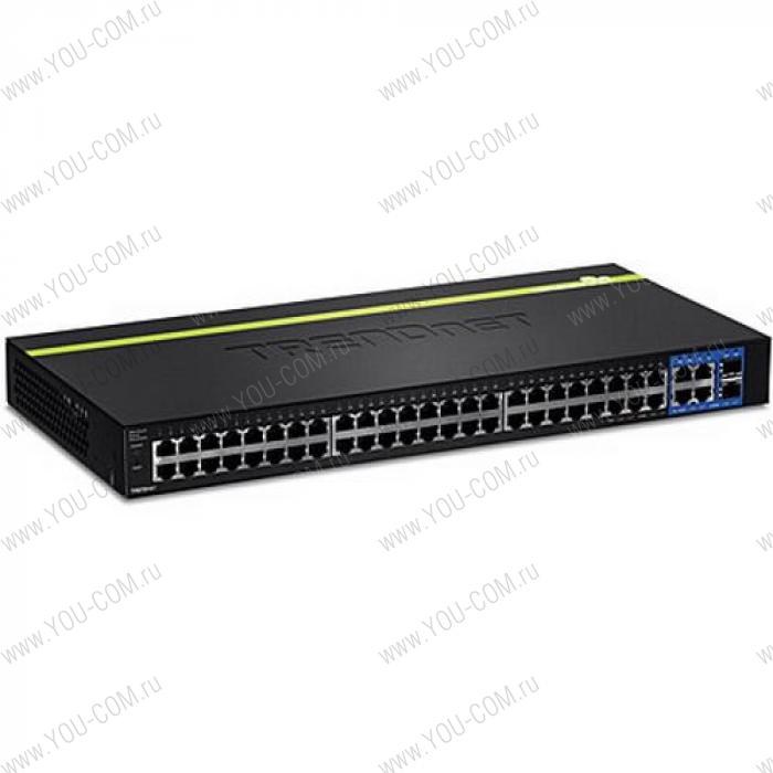 48-Port 10/100Mbps Web Smart Switch w/ 4 Gigabit Ports and 2 Mini-GBIC Slots  TEG-2248WS RTL {3}