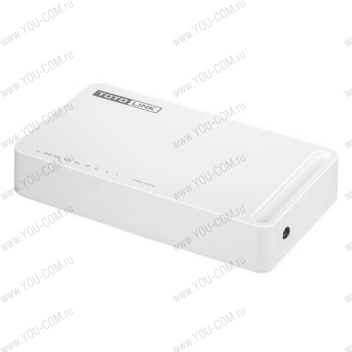 S808G TOTOLINK 8-Port Gigabit  Desktop Switch 8*10/100/1000Mbps auto-negotiation RJ45 Ports Supports Auto MDI/MDIX, plastic case {20}