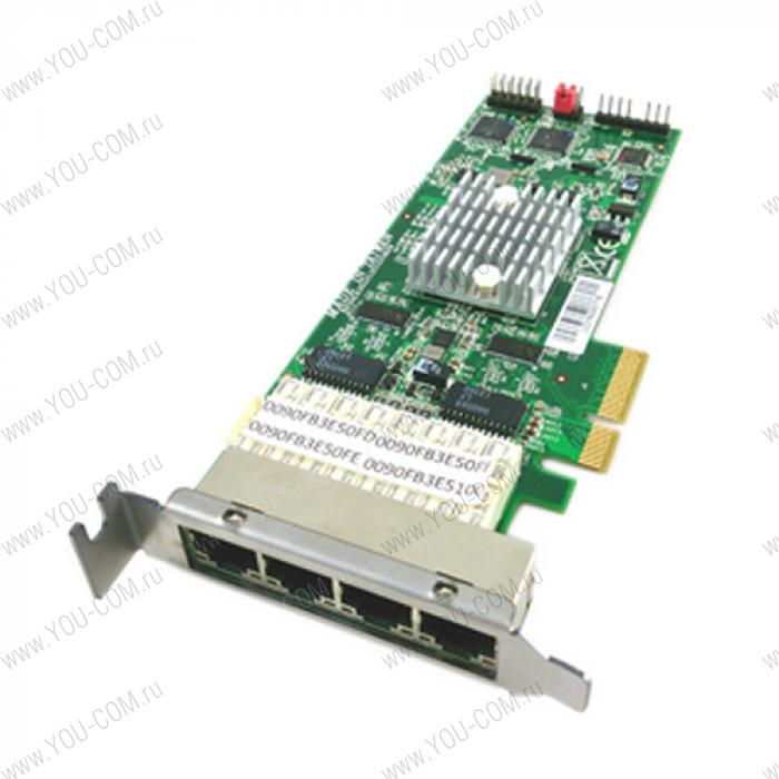 BPC-51243 (AI3-3442)   Caswell Сетевой адаптер PCIex4 4xCopper, 1GbE Bypass Intel I350