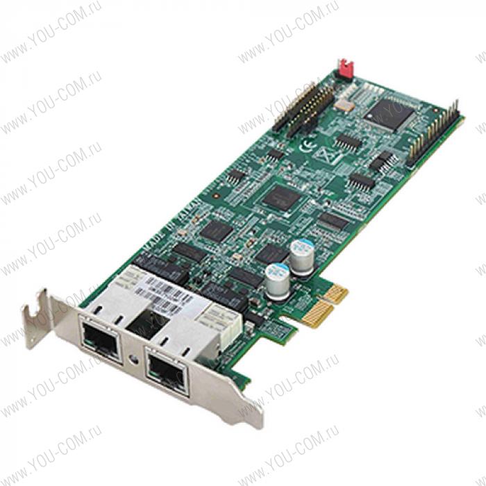 BPC-51121 (AI3-3518)   Caswell Сетевой адаптер PCIe Gen2x1 2xCopper, 1GbE Bypass Intel I210AT