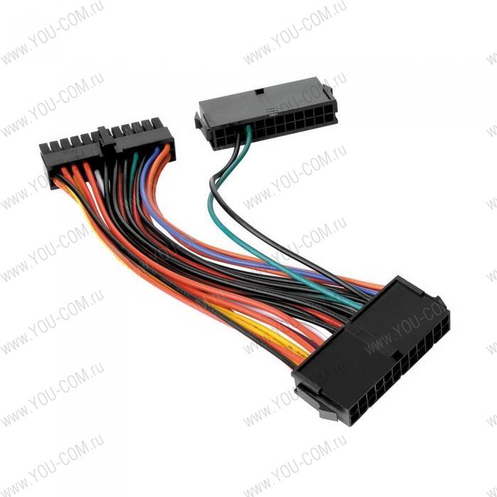 Dual PSU 24pin adapter AC-005-CNONAN-P1 cable connects two power supply units to a single motherboard