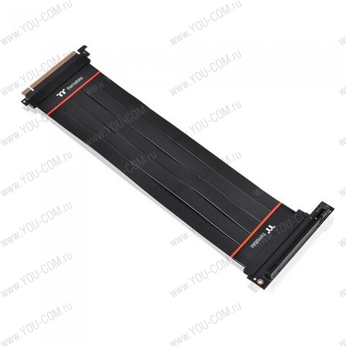 PCI-E 4.0 Riser Cable 90° 300mm AC-058-CO1OTN-C2 PCI Express Extender 90°/Black/PCI-E 4.0 16X/300mm