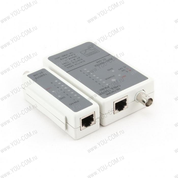 Тестер LAN Cablexpert NCT-1, для RJ-45, RG-58 (016919)