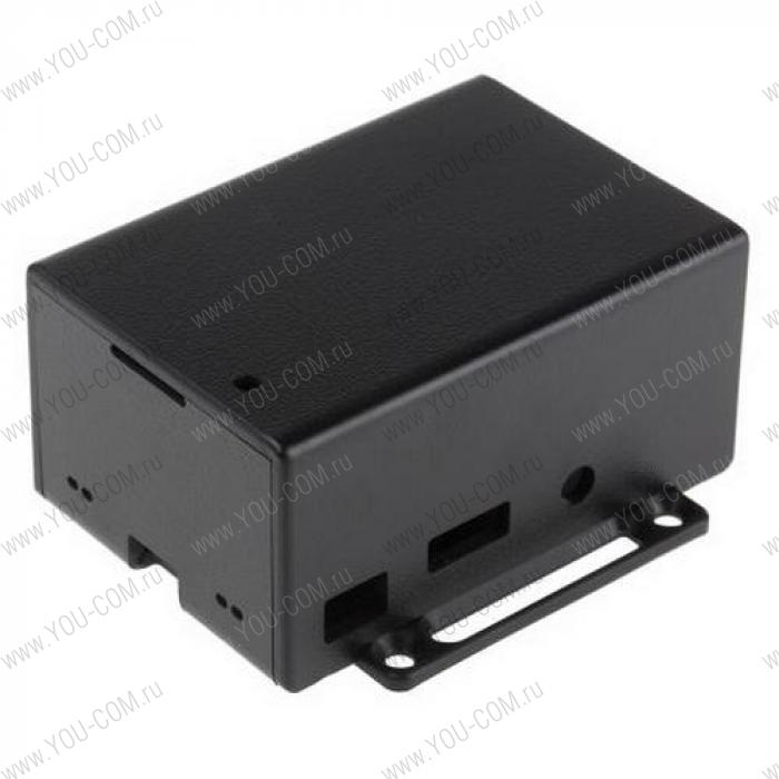 Raspberry Pi 3  Case for Raspberry Pi 3 Model B and Pi PoE Switch HAT, разм.90x85х45mm, отверстия крепления на монитор 70х53mm, цвет черный (124-9372), (468188)