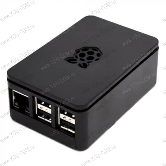 RA179   Корпус ACD Black ABS Plastic case with Logo for Raspberry Pi 3 B/B+, совместим с креплением VESA Mount (RASP1793)(ASM-1900036-22)(аналог 167-7046)