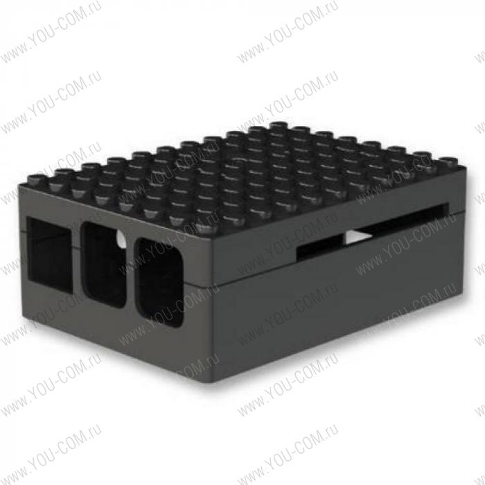 RA182   Корпус ACD Black ABS Plastic Building Block case for Raspberry Pi 3 B/B+ (CBPIBLOX-BLK) (494293)