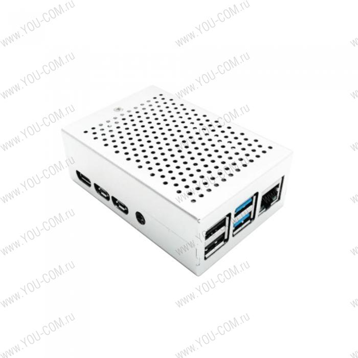 RA507   Корпус ACD  Silver Fine Heat Dispersion Aluminium Alloy Case for Raspberry Pi 4B