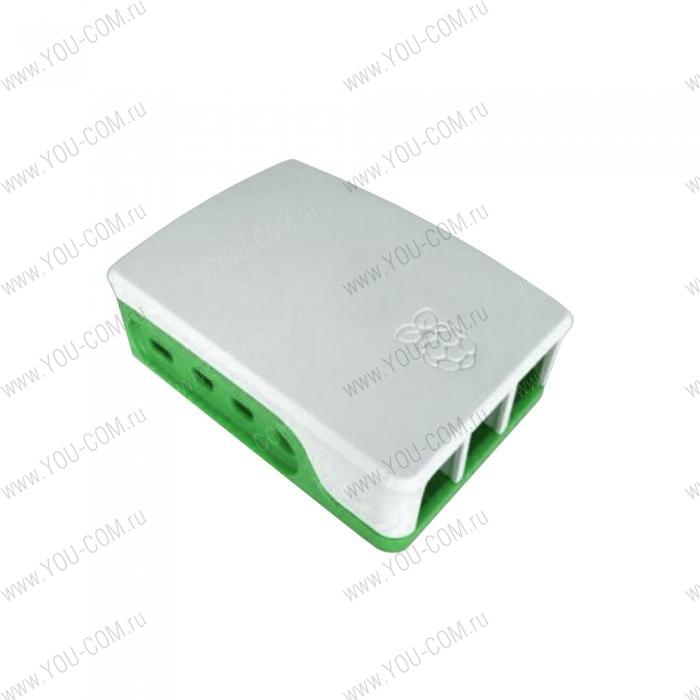 RA601   Корпус ACD  White+Green ABS Case for Raspberry 4B 