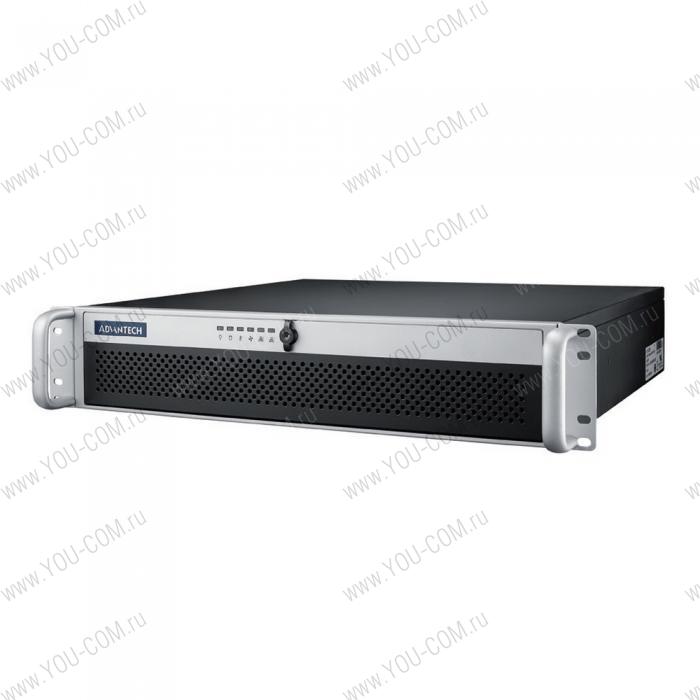 ACP-2020MB-50RE Advantech 2U Rackmount Chassis, ATX/mATX, Отсеки: 2*2.5", 1x80mm fan, Размер (ШВГ): 482x88x398mm, PSU 500W ATX  80 Plus Bronze 1+1 Redundant Advantech