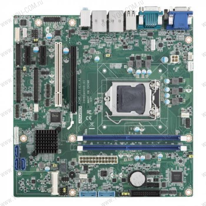 AIMB-505G2-00A1E, Socket LGA1151 для Intel Core i7/i5/i3, MicroATX with VGA/DP/DVI-D/LVDS, 10 COM, 8 USB 3.0, 6 USB 2.0, Dual LAN Advantech