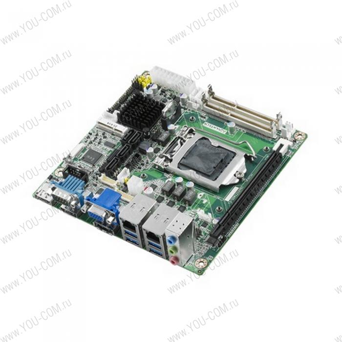 AIMB-274G2-00A1E, Socket LGA1150 для Intel Core i7/i5/i3, 2xDDR3/DDR2L SO-DIMM, VGA/HDMI/LVDS, 1xPCIe x16, 2xMini PCIe, 4xSATA, 2xGbE LAN, 2xCOM, 10xUSB, 1x eSATA  Advantech