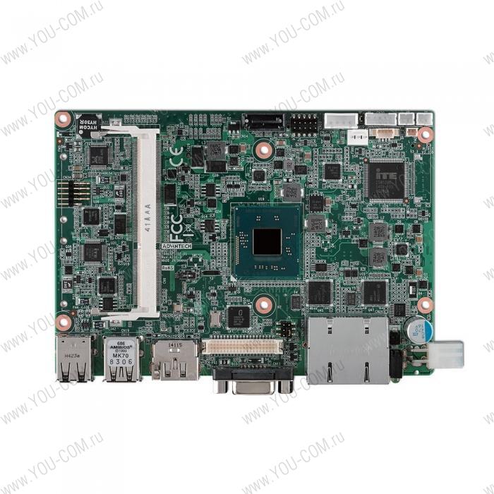 MIO-5251J-U0A1E, Процессорная плата фомата 3.5" Intel Celeron J1900 2ГГц, DDR3L,VGA, LVDS, eDP, HDMI, DP, 2xGB LAN, 4xCOM, USB 3.0, Mini PCIe, mSATA, MIOe, Audio Advantech