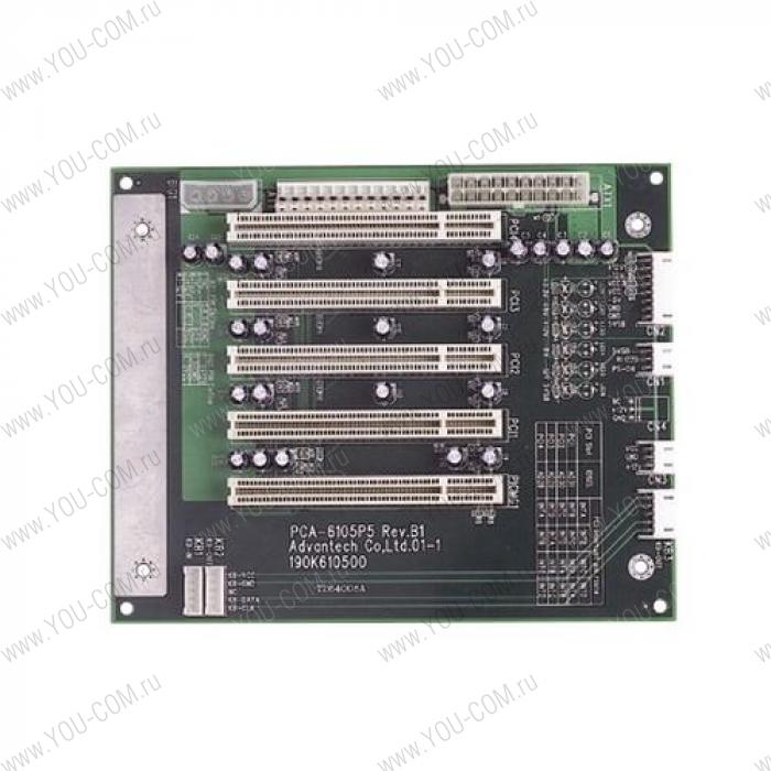 PCA-6105P5-0B2E   Backplane 5 слотов, 5xPCI, Compatible with ACP-4D00, IPC-6806S/6006S/3026 chassis Advantech