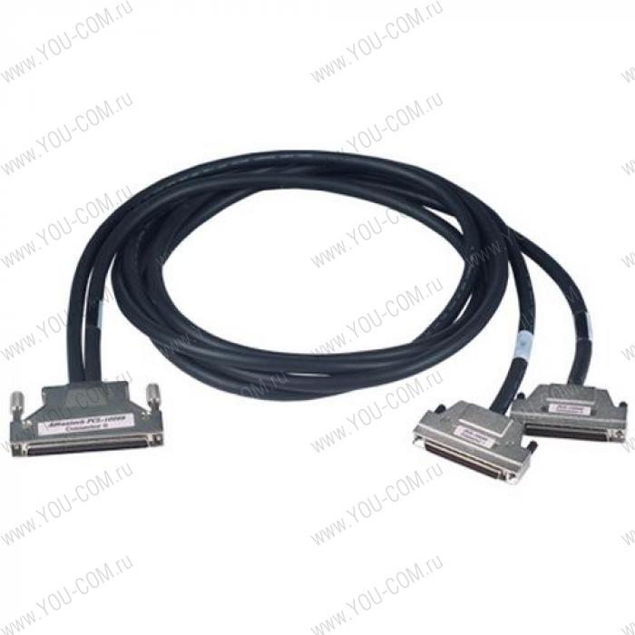 PCL-10268-2E   Кабель интерфейсный с разъемами SCSI-100 to 2*SCSI-68 Ribbon-Type Cable, 1m Advantech {43}