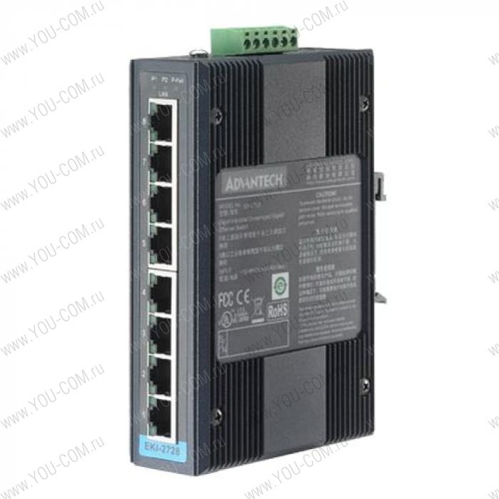 EKI-2728-CE   Коммутатор 8GE Unmanaged Ethernet Switch Advantech