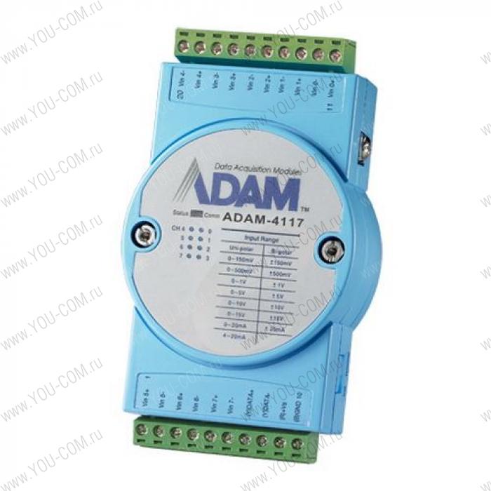 ADAM-4117-B   Модуль ввода, 8 каналов аналогового ввода, Modbus RTU/ASCII Advantech