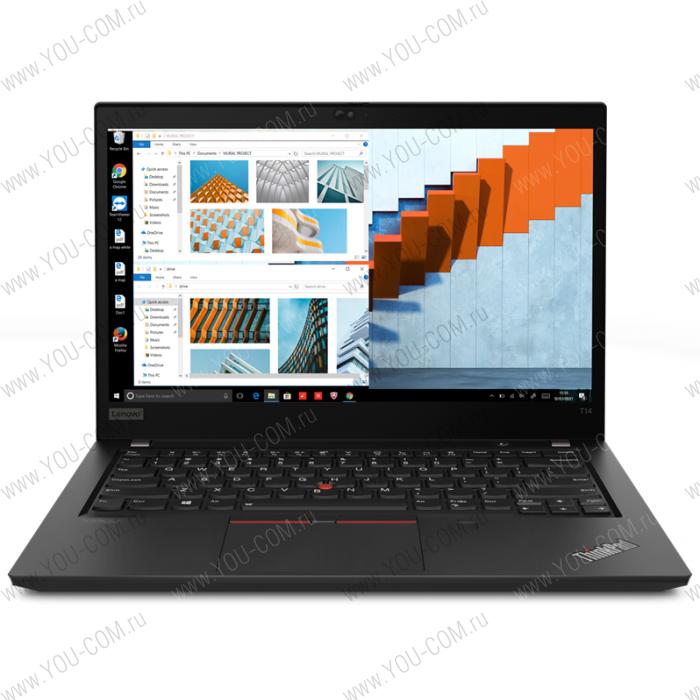 Ноутбук Lenovo ThinkPad T14 G2 T 20W00099RT, 14" FHD (1920x1080) AG LP 400N, i7-1165G7 2.8G, 16GB DDR4 3200, 512GB SSD M.2, MX450 2GB, WiFi 6, BT, NoWWAN, FPR, SCR, IR&HD Cam, 65W USB-C, 3cell 50Wh, Win 10 Pro, 3Y CI , 