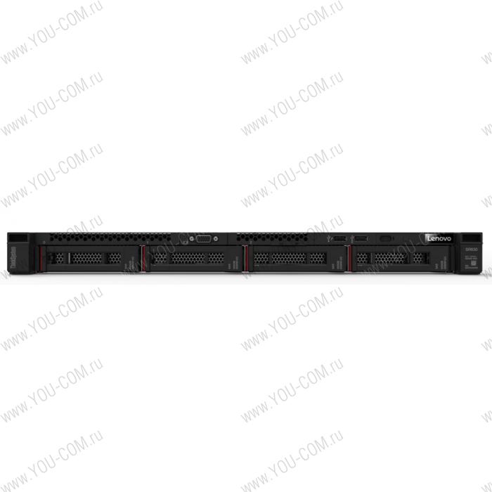 Сервер Lenovo ThinkSystem SR630 Rack 1U,2xXeon 4210R 10C(2.4GHz/13.75MB/100W),2x32GB/2R/2933/RDIMM,4x1.2TB 10K SAS,SR930-8i(2GBFlash),noDVD,2xGbE,1xPCI8x/16x,2x750Wps(upto2),2x2,8m p/c(upto 2),XCCEnterpr