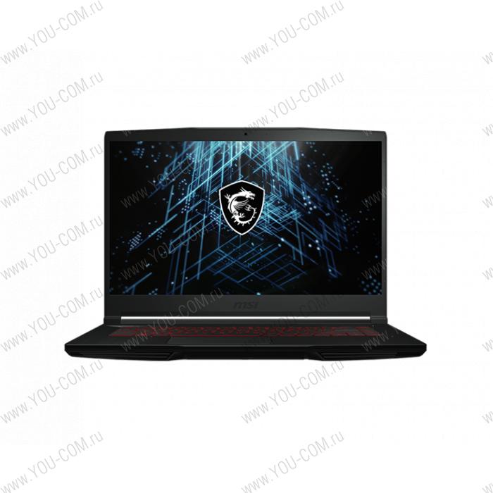 Ноутбук MSI GF63 Thin 11UD, Core i7-11800H+HM570,2.3 GHz,15.6" FHD (1920*1080),144Hz,DDR4 8GB,QLC 512GB M.2 PCIe SSD,RTX3050 Ti Max-Q GDDR6 4GB,Black,1y,DOS(MS-16R6)