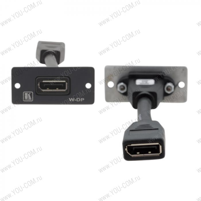 Модуль-переходник DisplayPort розетка-розетка; цвет белый