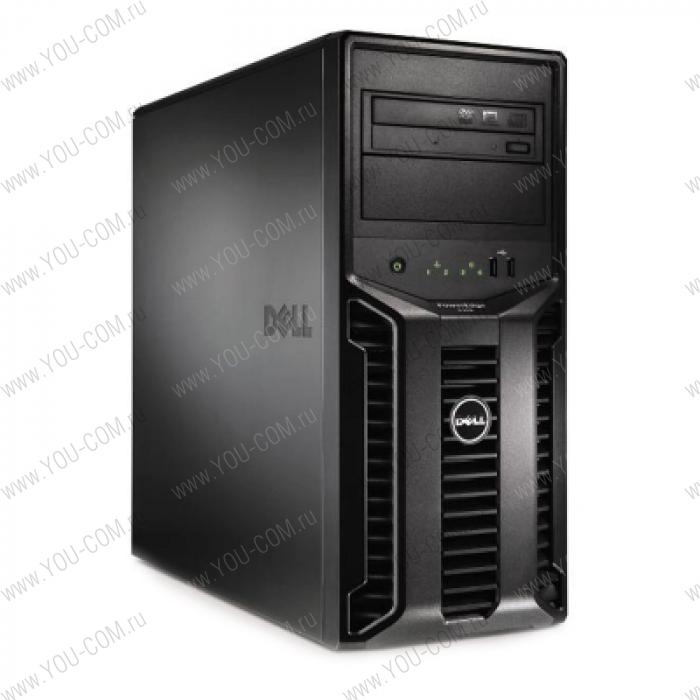 Dell PE T110 X3440 (2.53Ghz) 4C, no Mem, no HDDs (up to 4x3.5"cabled HDD), no Contr., DVD+/-RW, Gigabit LAN, iDRAC6 Embedded BMC, PS 305W, Tower, 3y NBD warranty