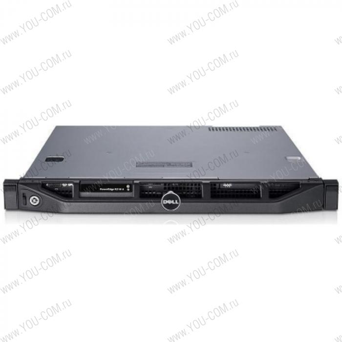 Сервер стоечный Dell PE R210-II E3-1240v2 (3.4Ghz) 4C 8M, 4GB (1x4GB) DR LV 1333 UDIMM, SATA onboard, (2)*1TB SATA 7,2k 3.5" Cabled (up to 2 NHP 3.5" HDD), DVD+/-RW, DP Gigabit LAN, iDRAC6 Express, PS 250W, 2/4-Post Static Rack Rails, Rack-mount 1U, 3y NB